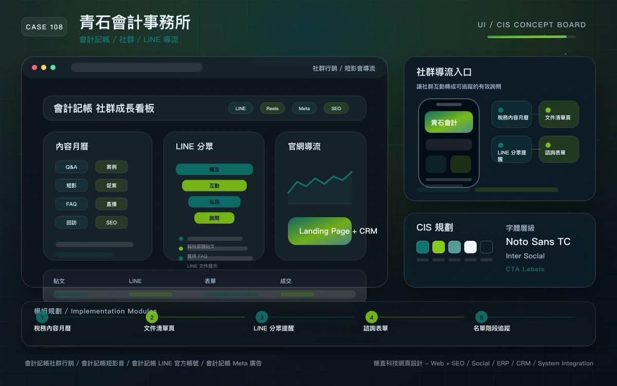 青石會計事務所 社群行銷 / 短影音導流 作品圖
