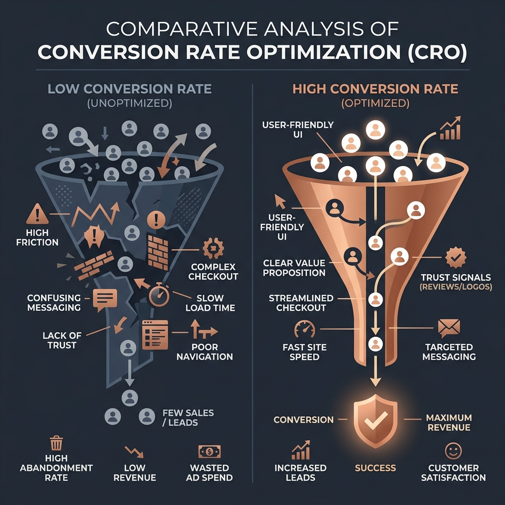 網站轉換率優化 CRO 對比與最佳實踐分析
